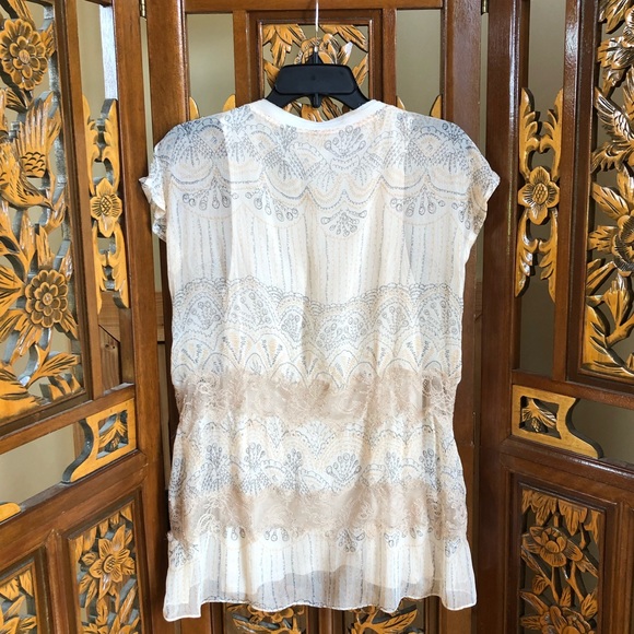 Diane Von Furstenberg Silk Lace Blouse - Picture 4 of 16